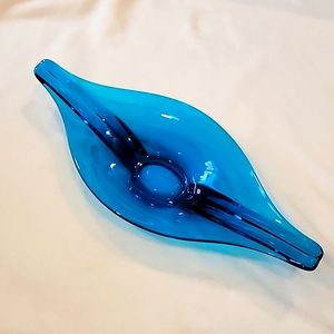 Viking Glass Epic Line Bluenique Stretch Console Bowl